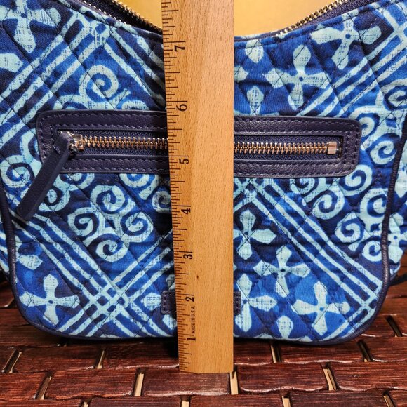 Vera Bradley Crossbody Shoulder Bag Cuban Tile Print Blue with Wallet NWOT - Picture 10 of 11